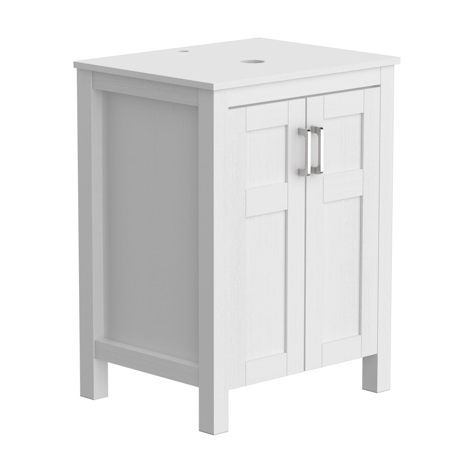 Elecwish White Double Doors Vanity HW1120-WH