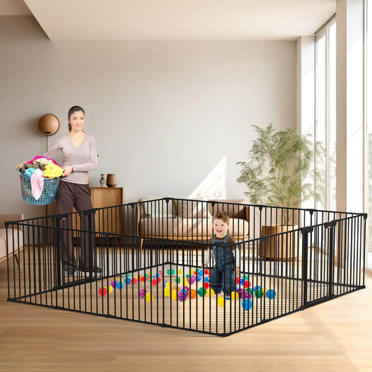 8 Panels Baby Gate Heavy Duty Playpen PA739