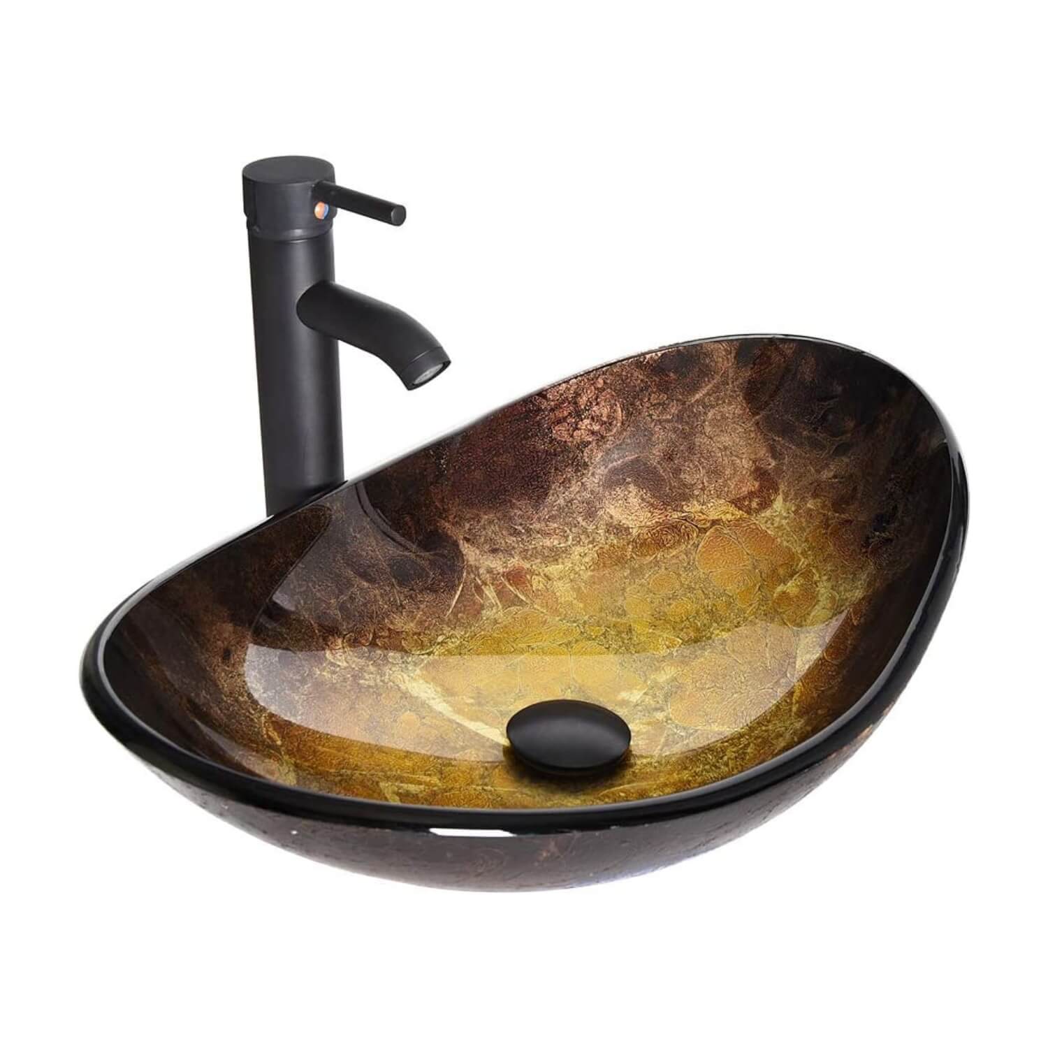 Elecwish gold boat sink