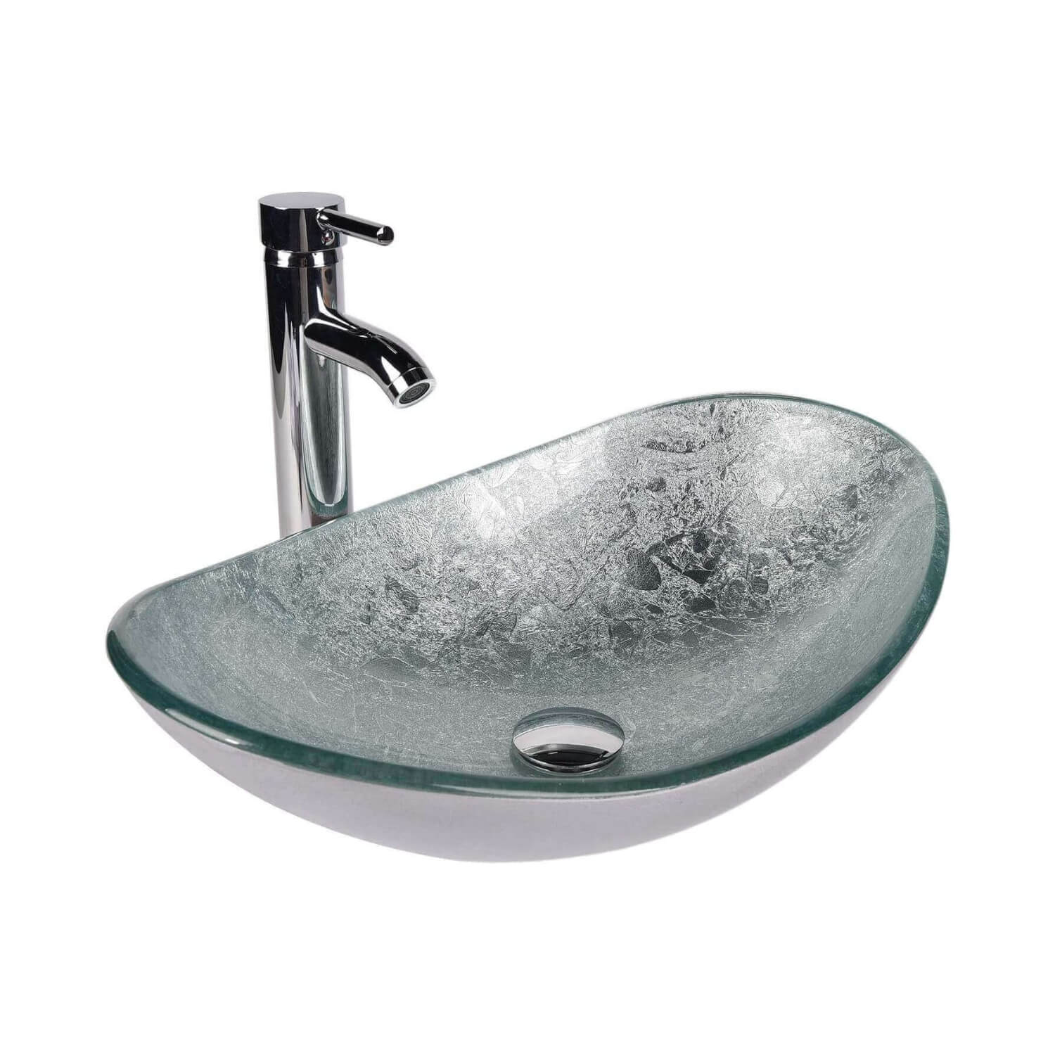 Silver Boat Vessel Sink