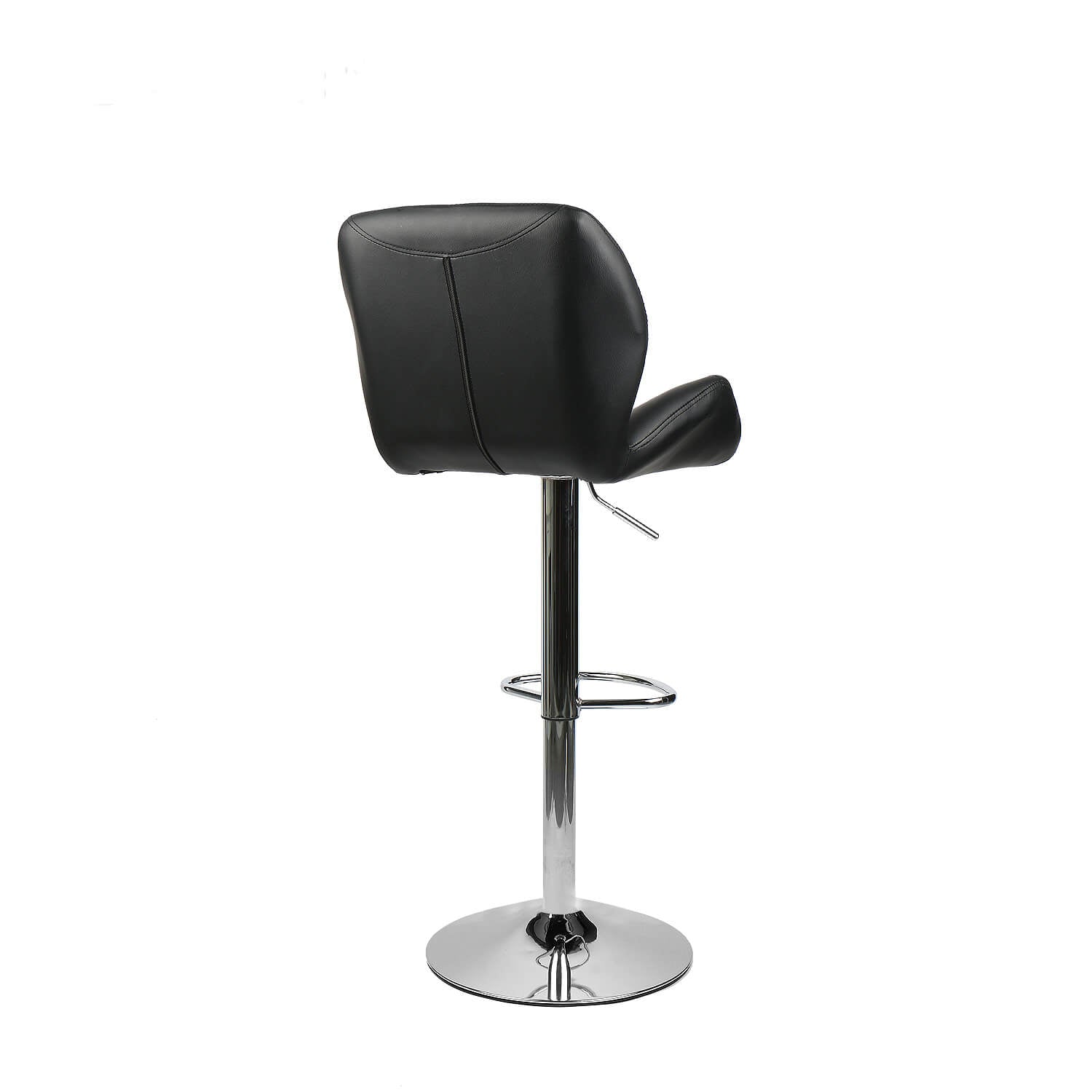 Back view of Elecwish black bar stool