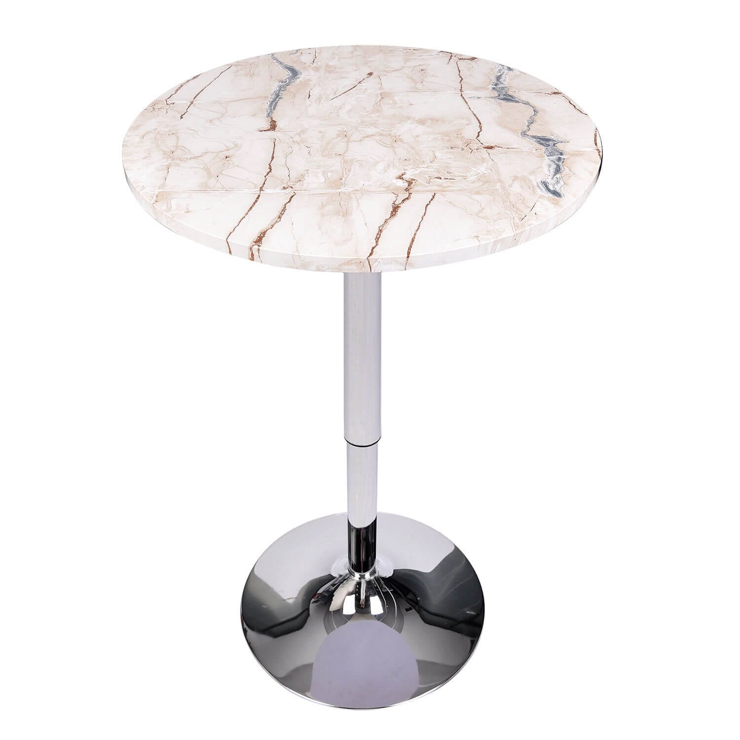 Elecwish Bar Table Marble White Bar Table OW003