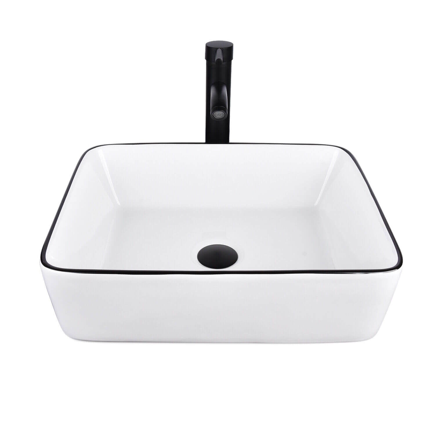 Elecwish white ceramic sink HW1125