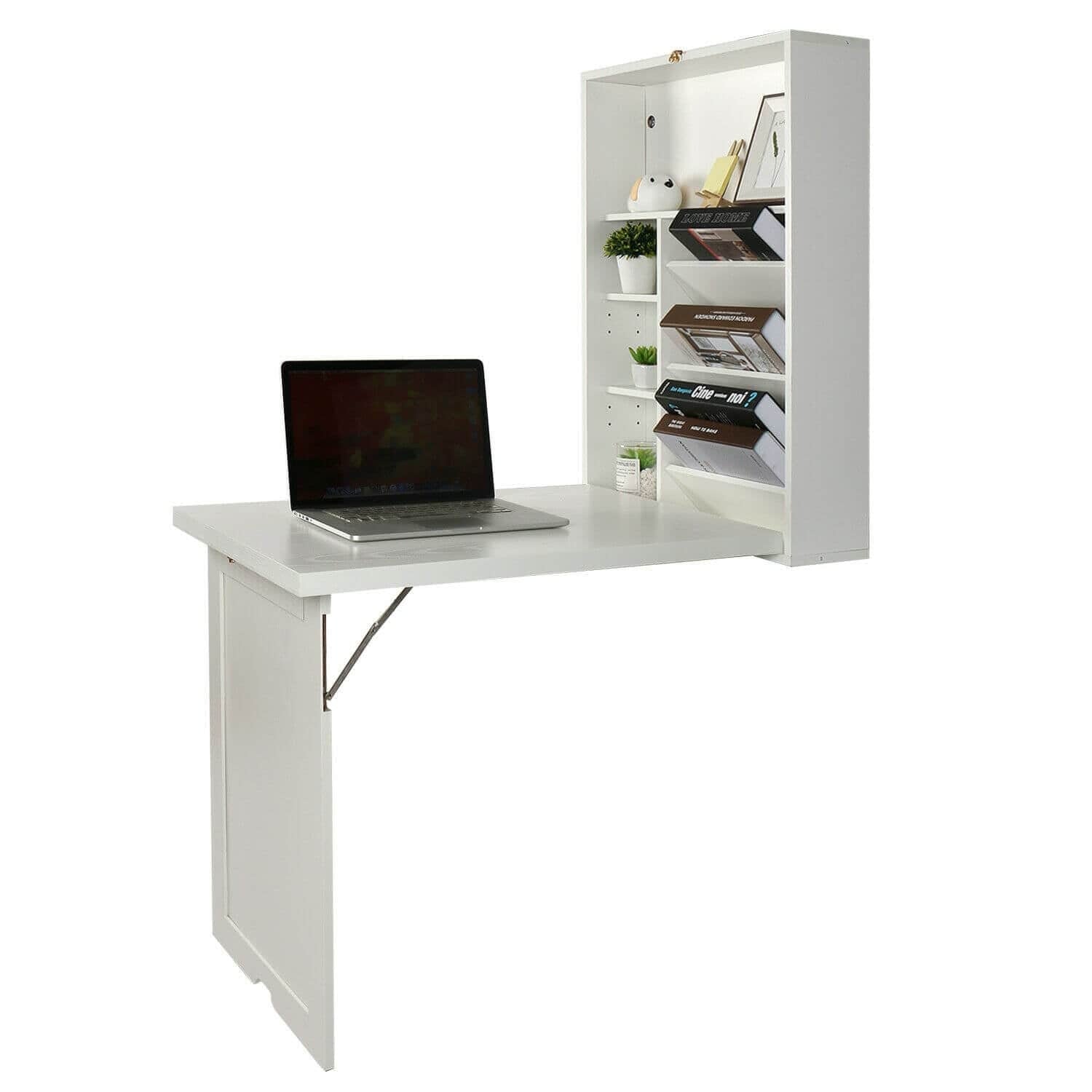 Elecwish Desk White Wall Mounted Computer Desk HW1096