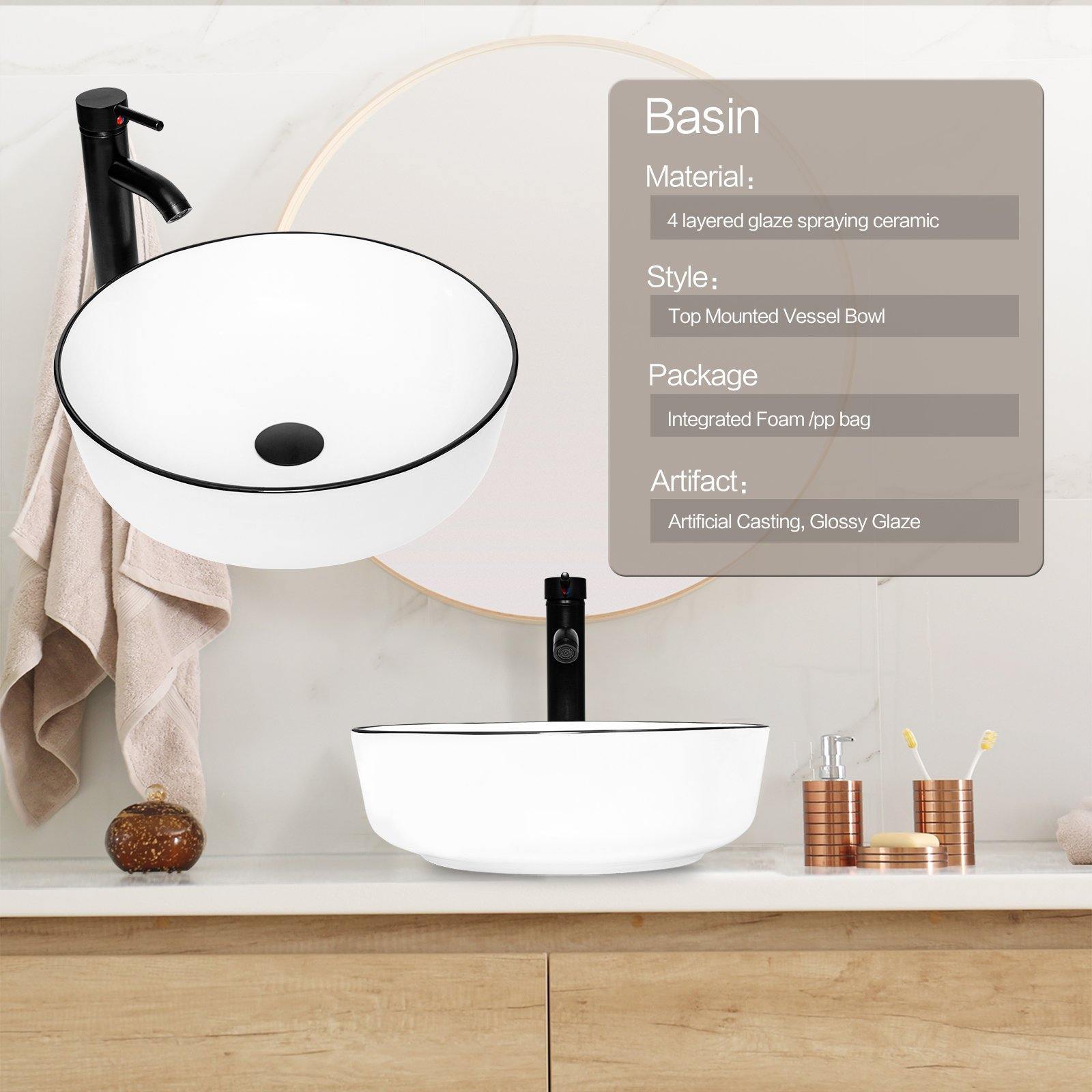 Ceramic Sink Vessel Sink - Elecwish