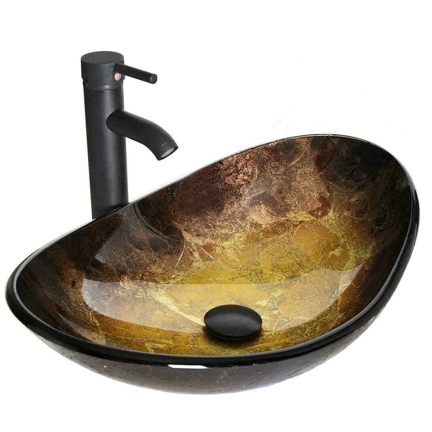 Elecwish gold boat sink